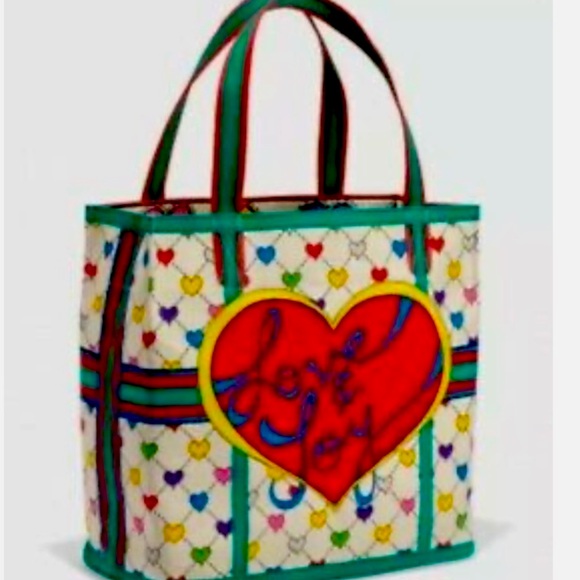 NWOT Beautiful Brighton Love &Joy Canvas Tote Purse Bag - Picture 1 of 8